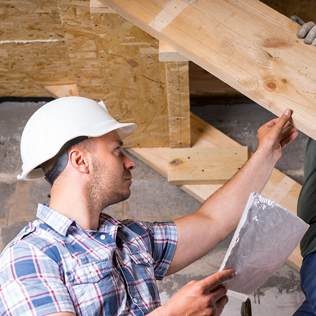 inspector-checking-a-crawl-spaces-wood-stairs-nixa-mo