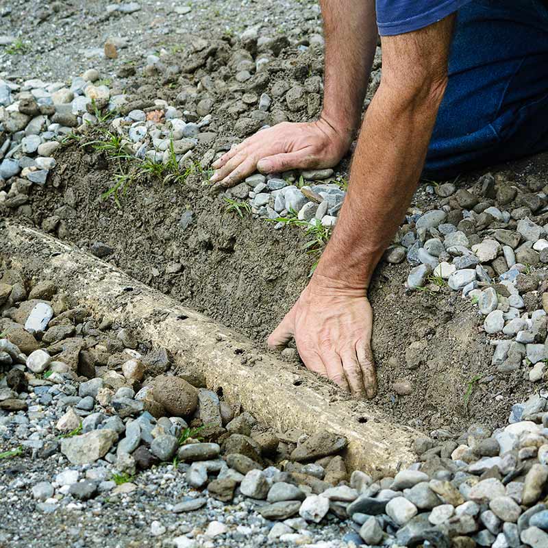 man-hands-french-drain-nixa-mo